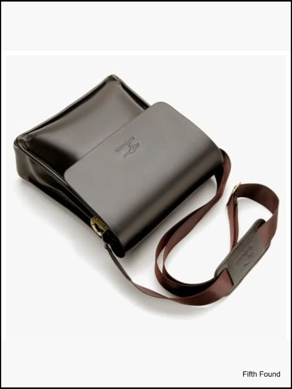 Leather Crossbody Messenger Bag for Travel Work Business Shoulder Bag